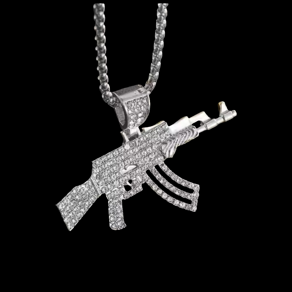 AK-47 Gewehr Silber